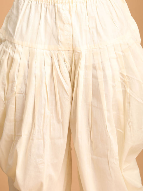 Men's Pink Mirror Indo Western Sherwani With Dhoti Set