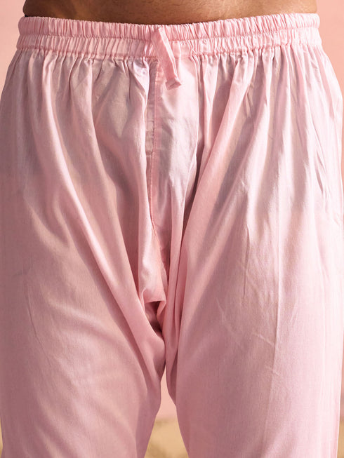 Men's Navy Blue And Pink Georgette Sherwani With Kurta Pyjama Set