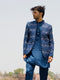 Men's Navy Blue Silk Embroidered Jodhpuri