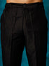 Men's Black Viscose Blend Kurta Pyjama Set