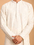 Men's Grey Ethnic Mirror Kurta With Pant Set