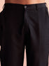 Men's Black Georgette Embellished Kurta Pant Set