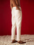 Men's Cream Viscose Pant Style Pyjama