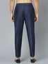 Men's Navy Blue Viscose Pant Style Pyjama Set
