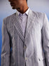 Men's Grey Aztec Printed Blazer