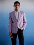 Men's Purple Aztec Printed Blazer