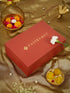 Men's Green Geometric Booti Jacquard Kurta Rakhi Gift Box for Brother | Includes Rakhi & Festive Essentials