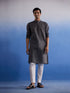 Men's Black Pure Cotton Handloom Kurta