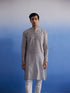 Men's Grey Pure Cotton Handloom Kurta