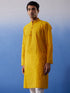 Men's Mustard Pure Cotton Handloom Kurta