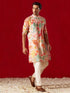 Men's Multicolor Cotton Printed Kurta Pant Set