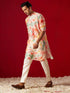 Men's Multicolor Cotton Printed Kurta Pant Set