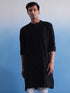 Men's Black Hakooba Cotton Kurta
