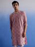 Men's Pink Hakooba Cotton Kurta