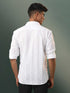 Men's White Chikankari Cotton Shirt
