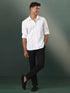 Men's White Chikankari Cotton Shirt