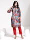 Women's Shirt Style Satin Embellished Kurta Set