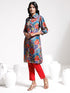 Women's Shirt Style Satin Embellished Kurta Set