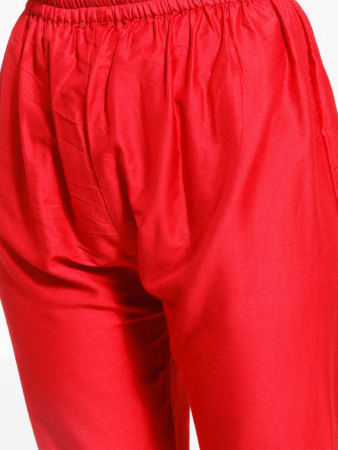 Women's Shirt Style Satin Embellished Mustard Kurta Set