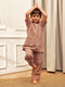 Boy's Rose Pink Solid Cotton Yoga Kurta Set With Trouser