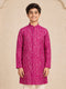 Boy Fuchsia Rayon Kurta Festive, Festive Glitz, Indated Traditions, Summer / Casual, All regions Ethnic Wear