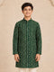 Boy Green Rayon Kurta Festive, Festive Glitz, Indated Traditions, Summer / Casual, All regions Ethnic Wear