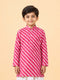 Boy Pink Cotton Kurta Festive, Festive Glitz, Indated Traditions, Summer / Casual, All regions Ethnic Wear