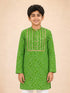Boy Green Cotton Kurta Festive, Festive Glitz, Indated Traditions, Summer / Casual, All regions Ethnic Wear