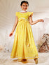 Girl's Yellow Cotton Lehenga Set