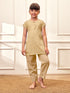 Girl's Chiku Cotton Yoga Kurta Set
