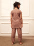 Girl's Rose Pink Cotton Yoga Kurta Set