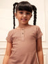 Girl's Rose Pink Cotton Yoga Kurta Set