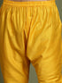 Boy's Yellow Mirror Work Georgette Kurta And Pyjama Set