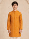 Boy Mustard Rayon Kurta Festive, Festive Glitz, Indated Traditions, Summer / Casual, All regions Ethnic Wear