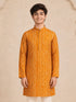 Boy Mustard Rayon Kurta Festive, Festive Glitz, Indated Traditions, Summer / Casual, All regions Ethnic Wear