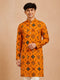 Boy Mustard Rayon Kurta Festive, Festive Glitz, Indated Traditions, Summer / Casual, All regions Ethnic Wear