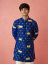 Boy Blue Rayon Kurta Festive, Festive Glitz, Indated Traditions, Summer / Casual, All regions Ethnic Wear
