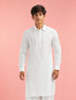 Boy White Fine Satin Kurta Festive, Festive Glitz, Indated Traditions, Summer / Casual, All regions Ethnic Wear