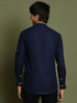Boy's Navy Blue Short Kurta