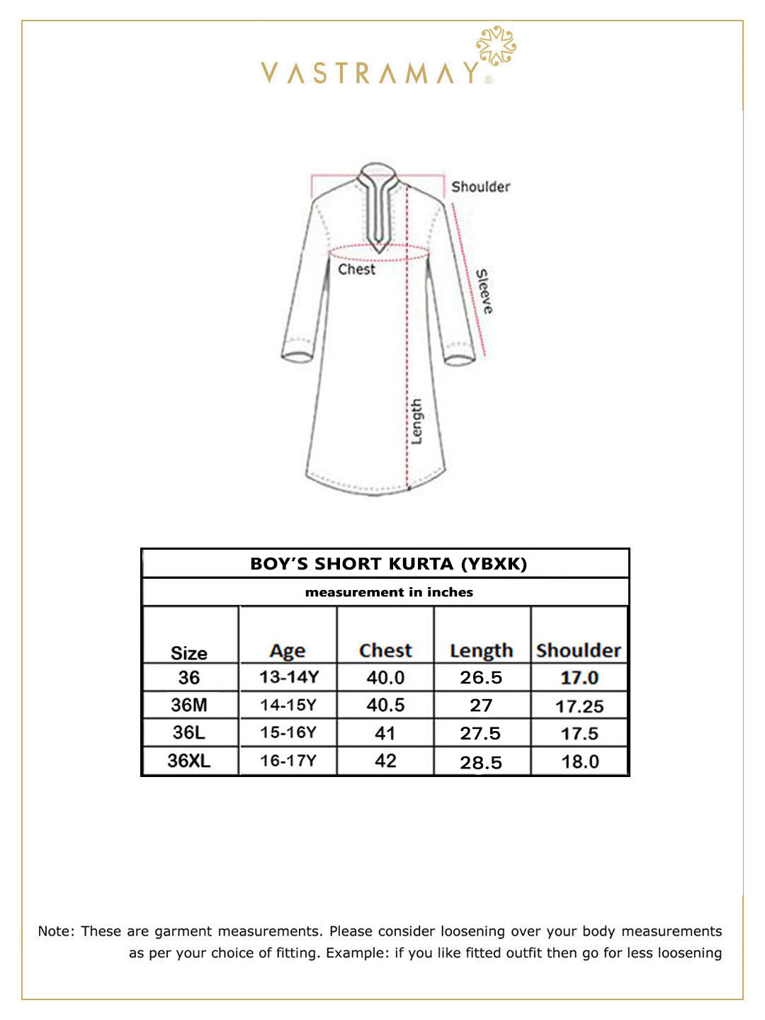 Boy's Black Short Kurta
