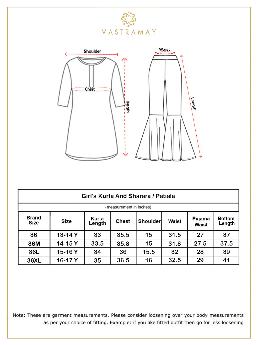 Girl's' Maroon Zari Kurta And Sharara Set