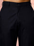 Men's Navy Blue Ombre Sequin Work Thigh Length Kurta Pant Set with Pant
