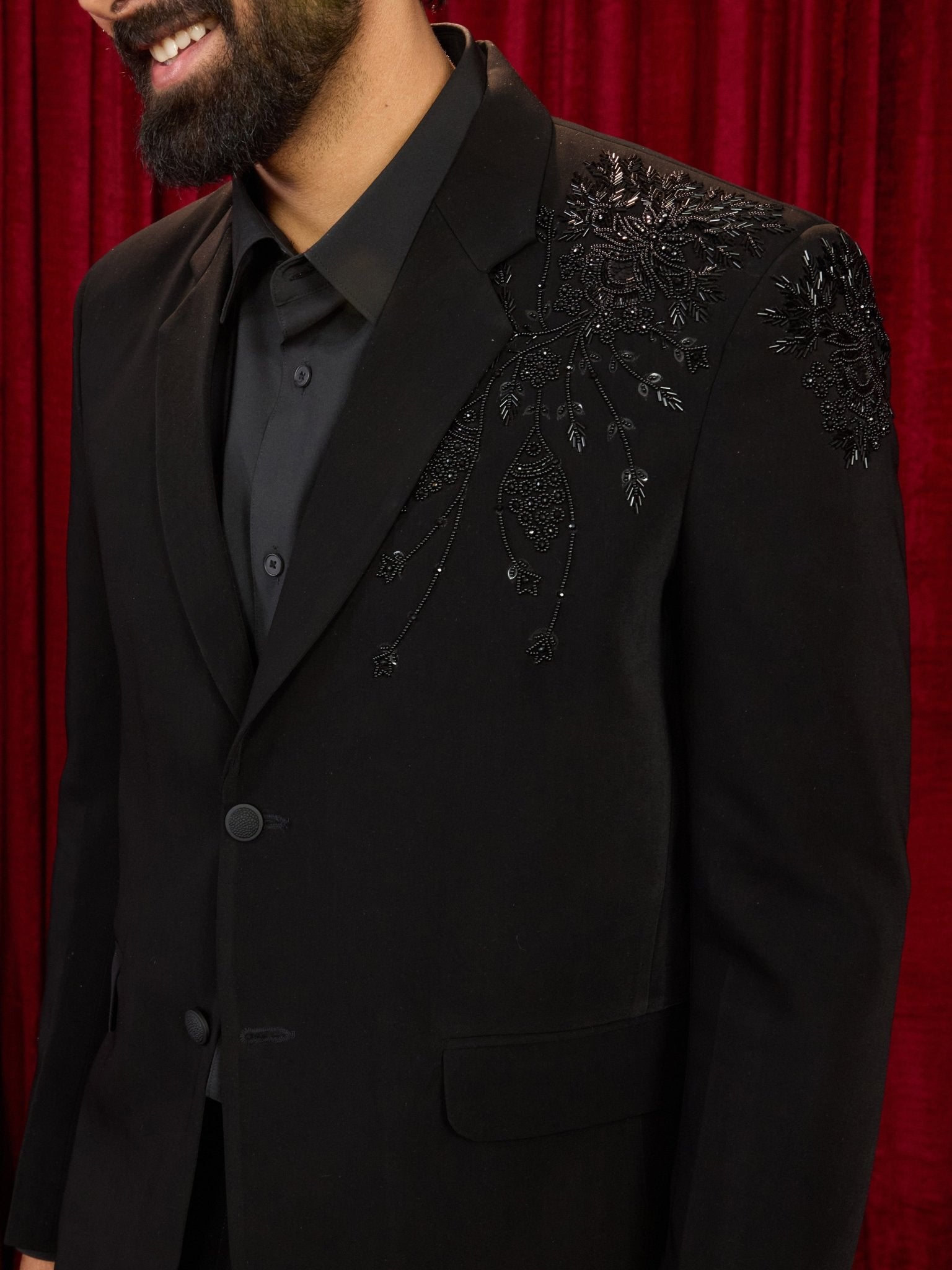 men’s blazer and straight pant set