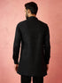 vastramayMen's Black Maharaja Jacquard Nehru Jacket