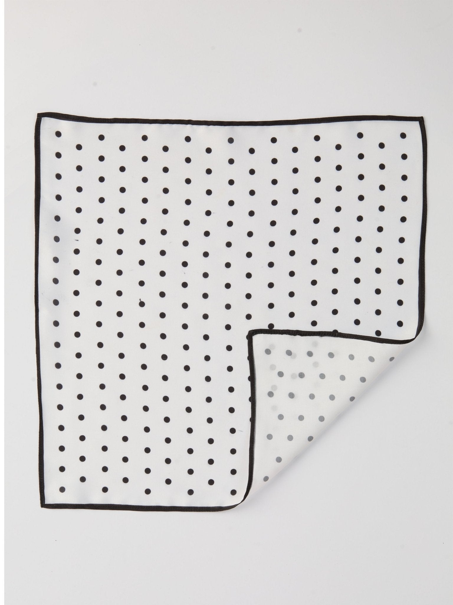 vastramayMen's Black Printed Silk Pocket Square