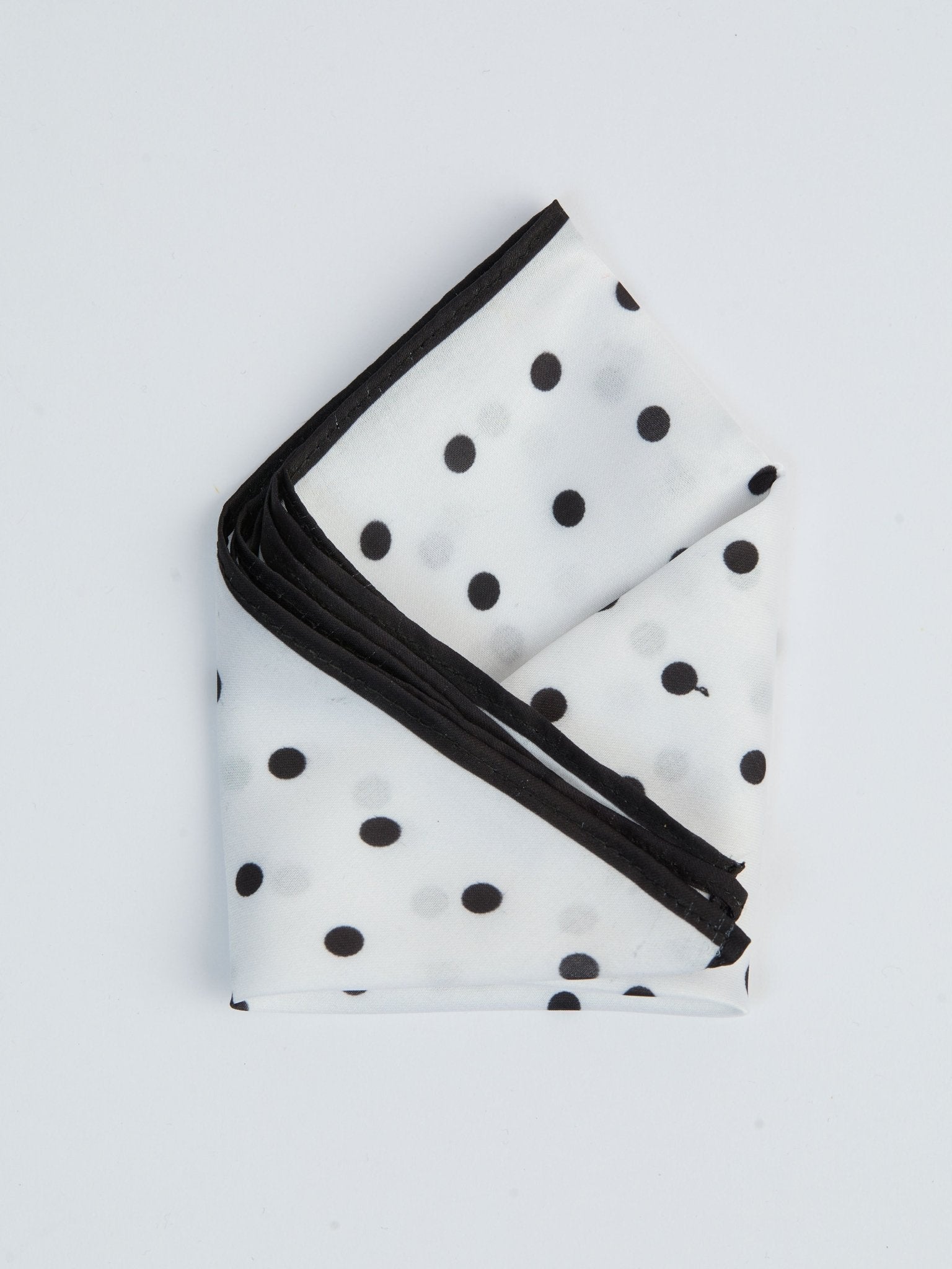 vastramayMen's Black Printed Silk Pocket Square