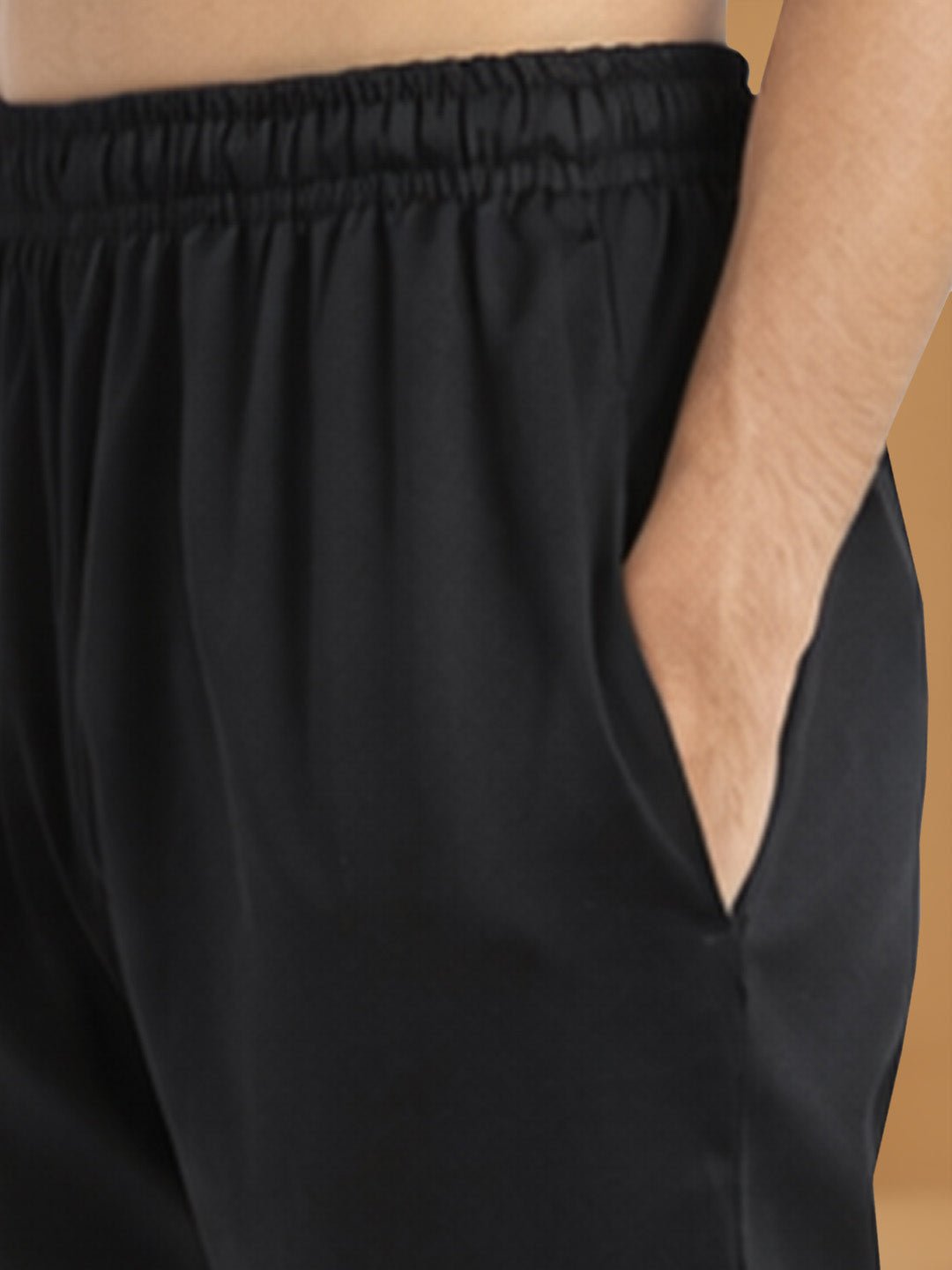 vastramayMen's Black Sequin Chikankari Sherwani with Silk Kurta & Satin Pyjama
