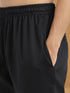 vastramayMen's Black Sequin Embroidered Rayon Sherwani with Fine Satin Pyjama Set