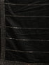 vastramayMen's Black Silk Blend Kurta Pyjama Set with Mirror Work Dupatta