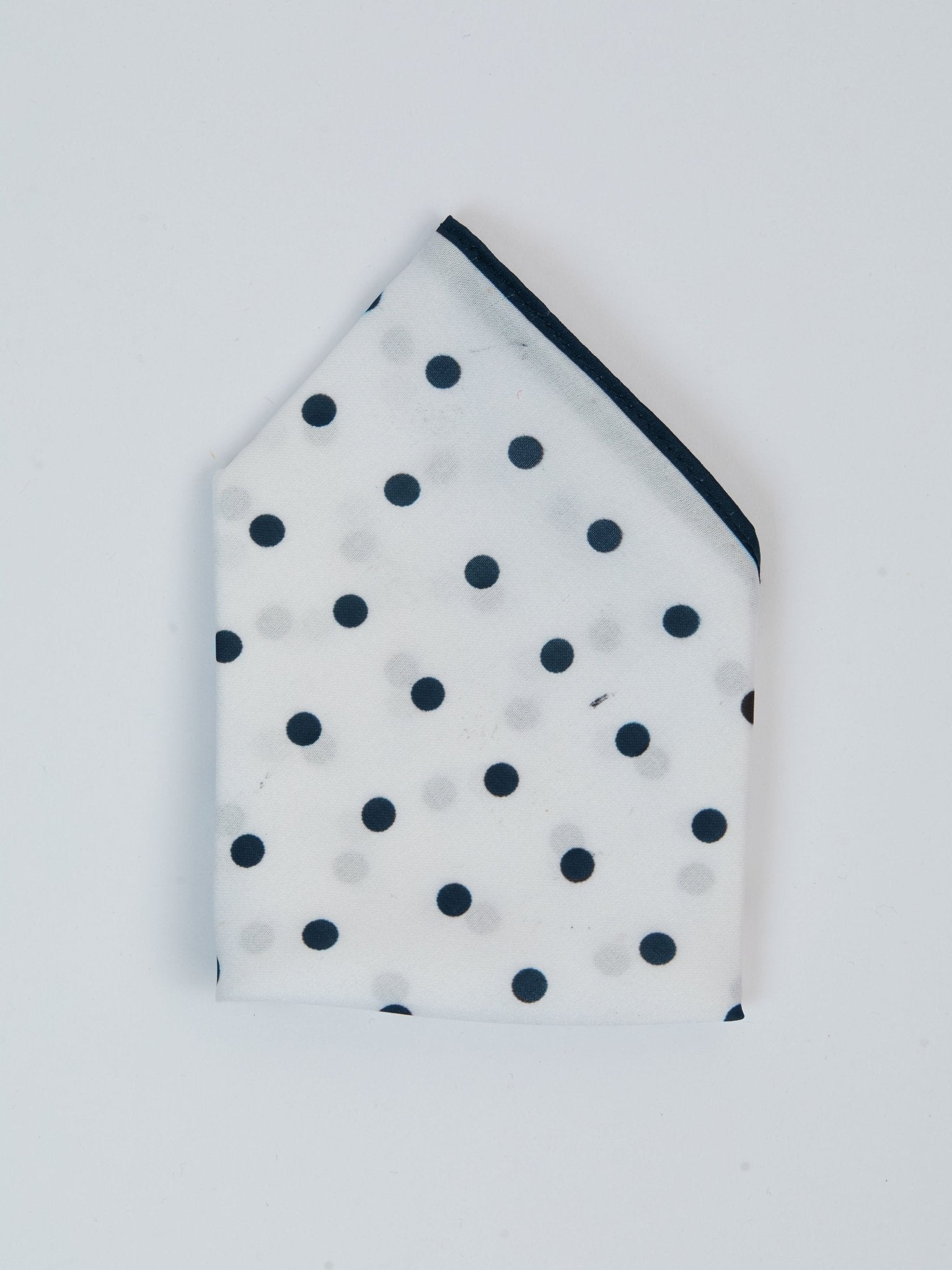 vastramayMen's Blue Printed Silk Pocket Square